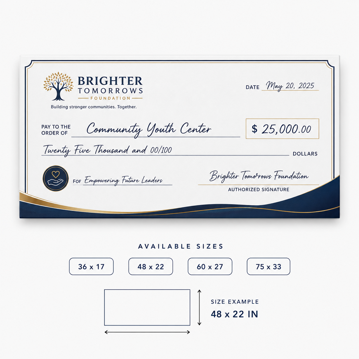 Big Check Foam Core Board Producrt Image