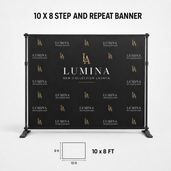10ft x 8ft Step & Repeat Producrt Image