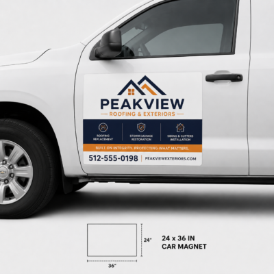 24″ x 36″ Car Magnets Product Image