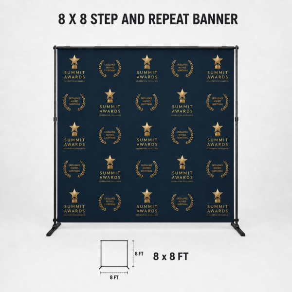8ft x 8ft Step & Repeat Producrt Image