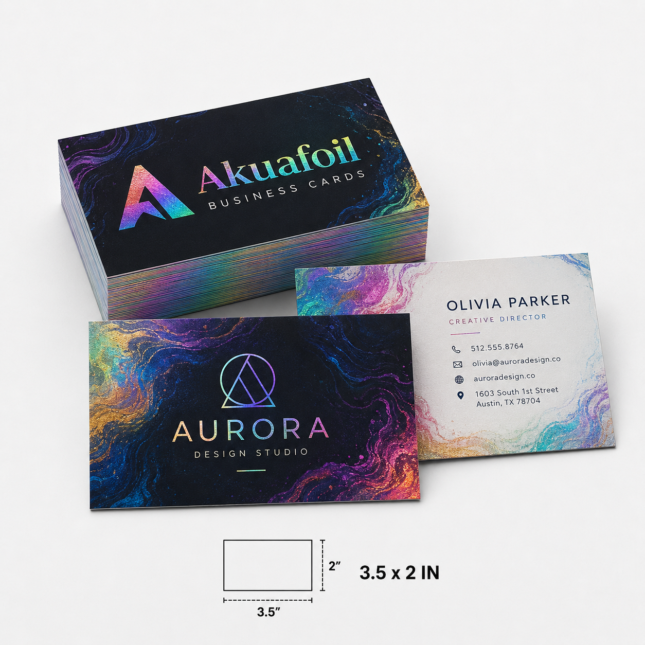 Akuafoil Business Cards Product Image