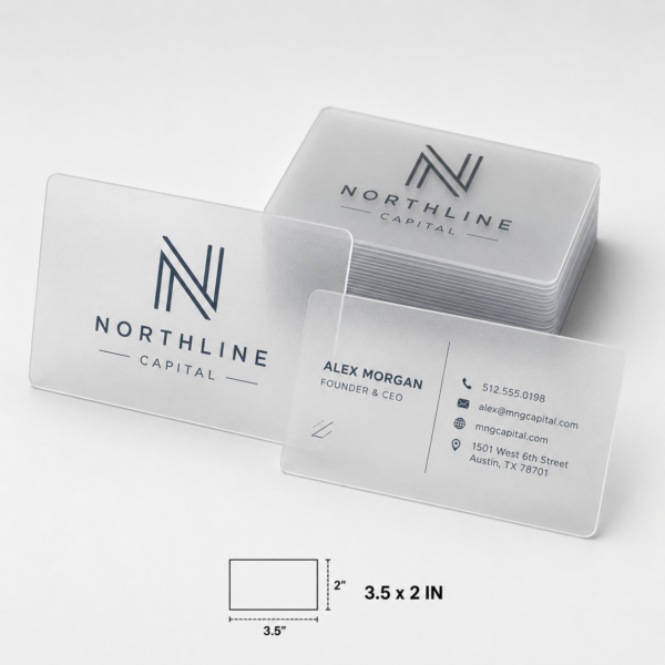 Plastic Business Cards Producrt Image