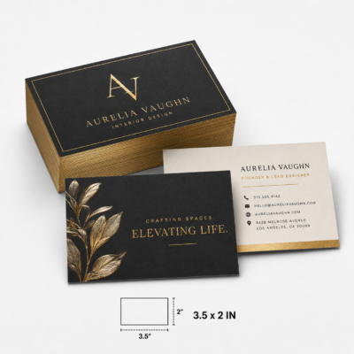 Silk Foil Business Cards Producrt Image