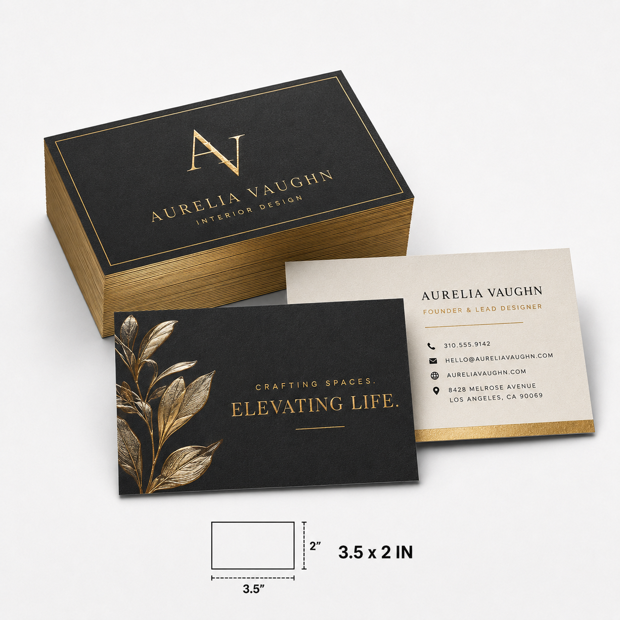 Silk Foil Business Cards Producrt Image